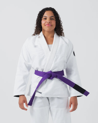 Kimono BJJ (Gi) Kingz Kore V2 Women´s -Blanco- 2024 Edition