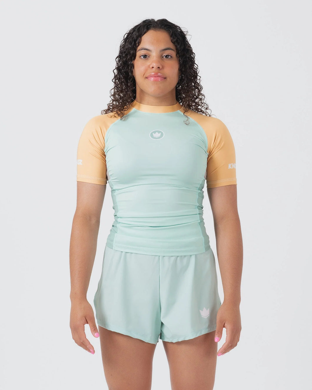 Rashguard Kingz Terra Women´s Short Sleeve-Green Edition