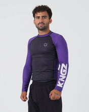 Load image into Gallery viewer, Rashguard Kingz Ranked Performance V2 Long Sleeve - Purple
