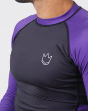 Load image into Gallery viewer, Rashguard Kingz Ranked Performance V2 Long Sleeve - Purple
