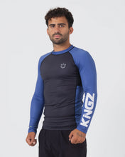 Load image into Gallery viewer, Rashguard Kingz Ranked Performance V2 Long Sleeve - Blue
