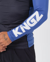 Load image into Gallery viewer, Rashguard Kingz Ranked Performance V2 Long Sleeve - Blue
