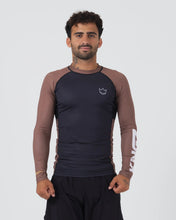 Load image into Gallery viewer, Rashguard Kingz Ranked Performance V2 Long Sleeve - Brown
