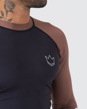 Load image into Gallery viewer, Rashguard Kingz Ranked Performance V2 Long Sleeve - Brown
