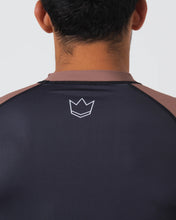 Load image into Gallery viewer, Rashguard Kingz Ranked Performance V2 Long Sleeve - Brown
