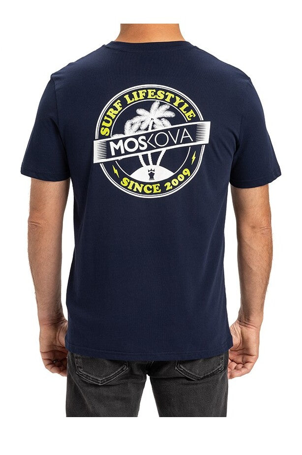 Moskova Tee BJJ Surf Lifestyle-Navy