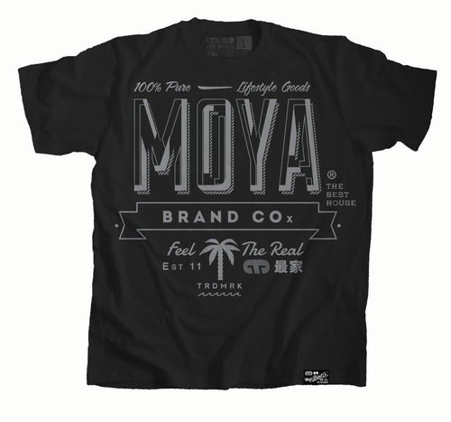 Marca moya levantou t -shirt