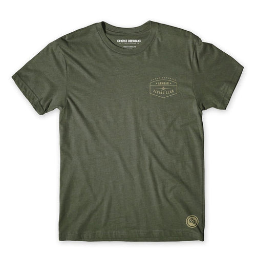 Rüstungsfliege klubgrüne militärische T-Shirt