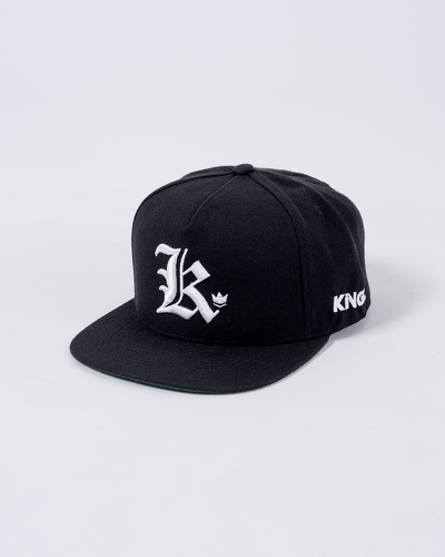 Kingz Old English K Snapback-White